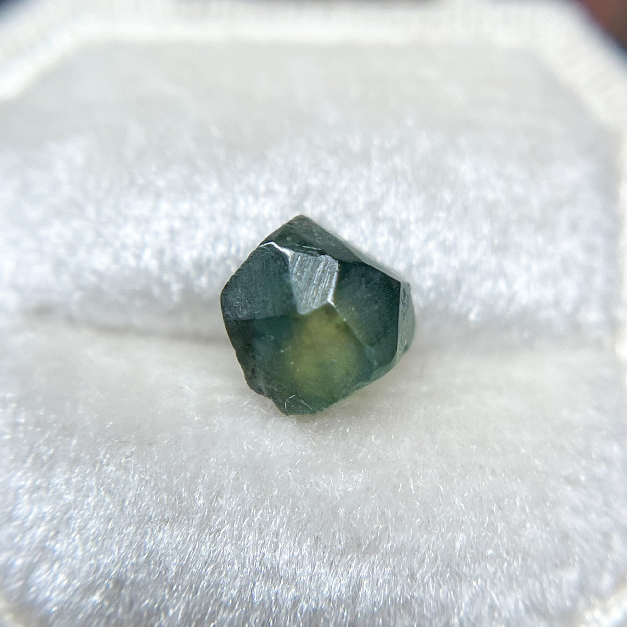 Organically Faceted Parti Color Green Blue Rough Australian Sapphire