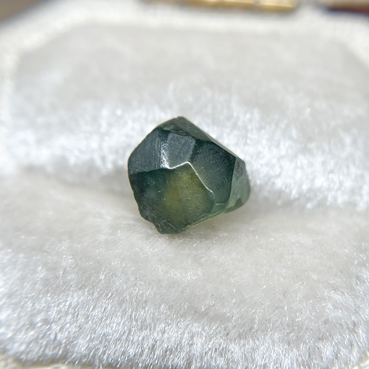 Organically Faceted Parti Color Green Blue Rough Australian Sapphire