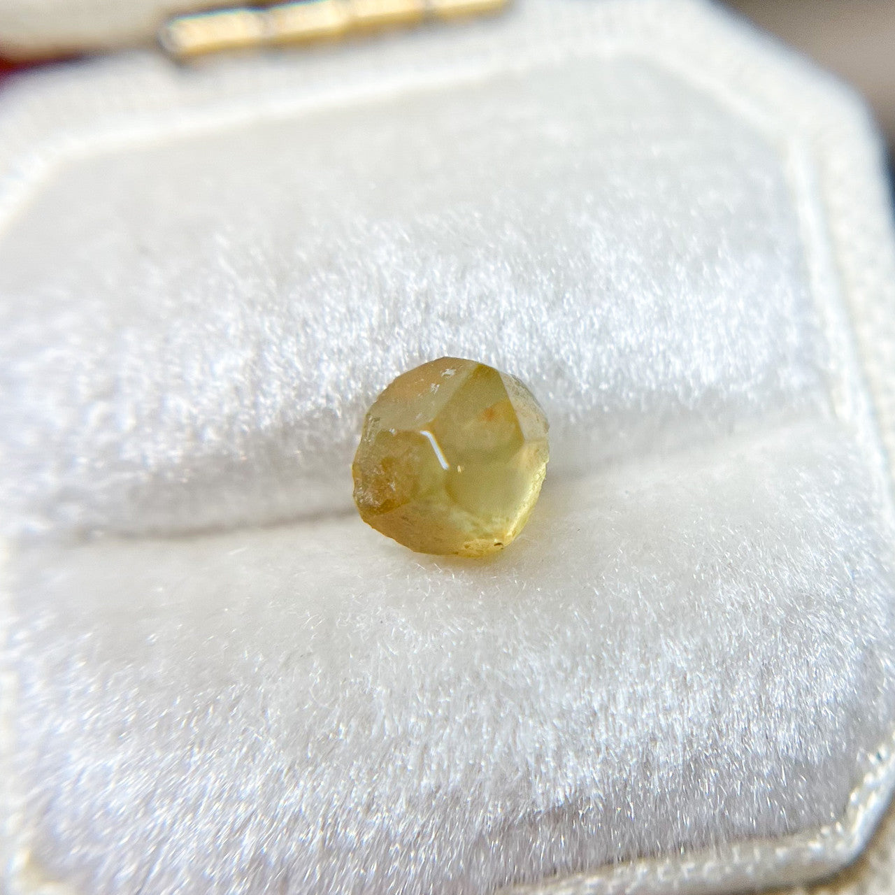 Organically Faceted Yellow Orange Rough Montana Sapphire