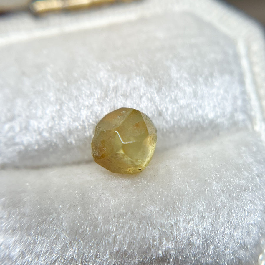 Organically Faceted Yellow Orange Rough Montana Sapphire