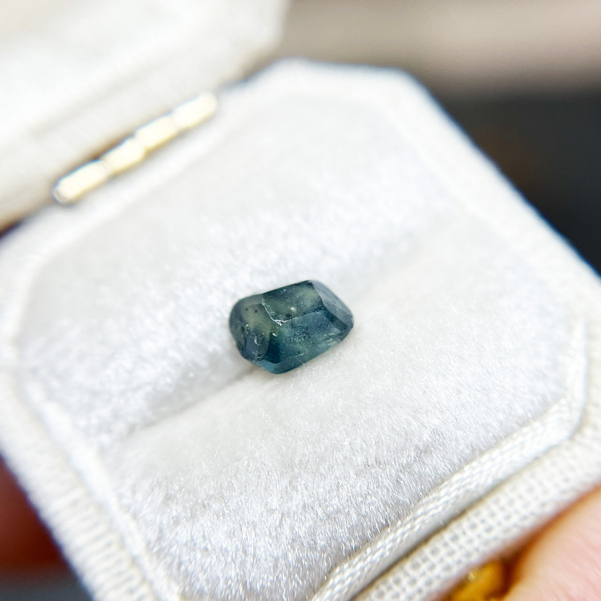 Organically Faceted Blue Montana Sapphire
