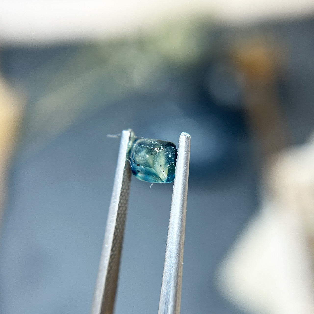 Organically Faceted Blue Montana Sapphire