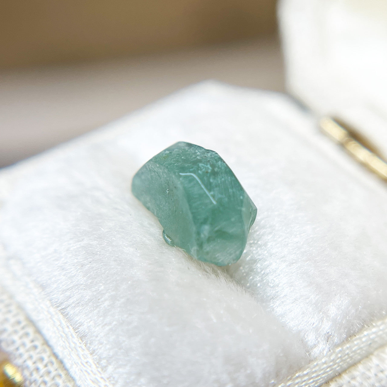 Organically Faceted Jade Green Moss Agate