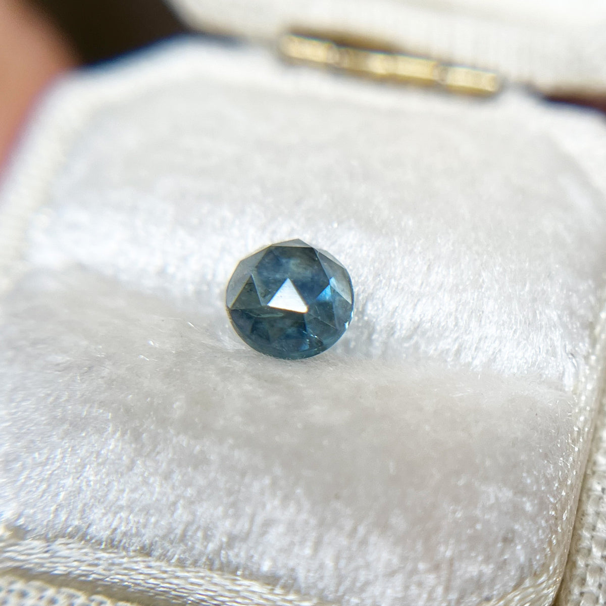 Teal Blue Rose Cut Montana Sapphire