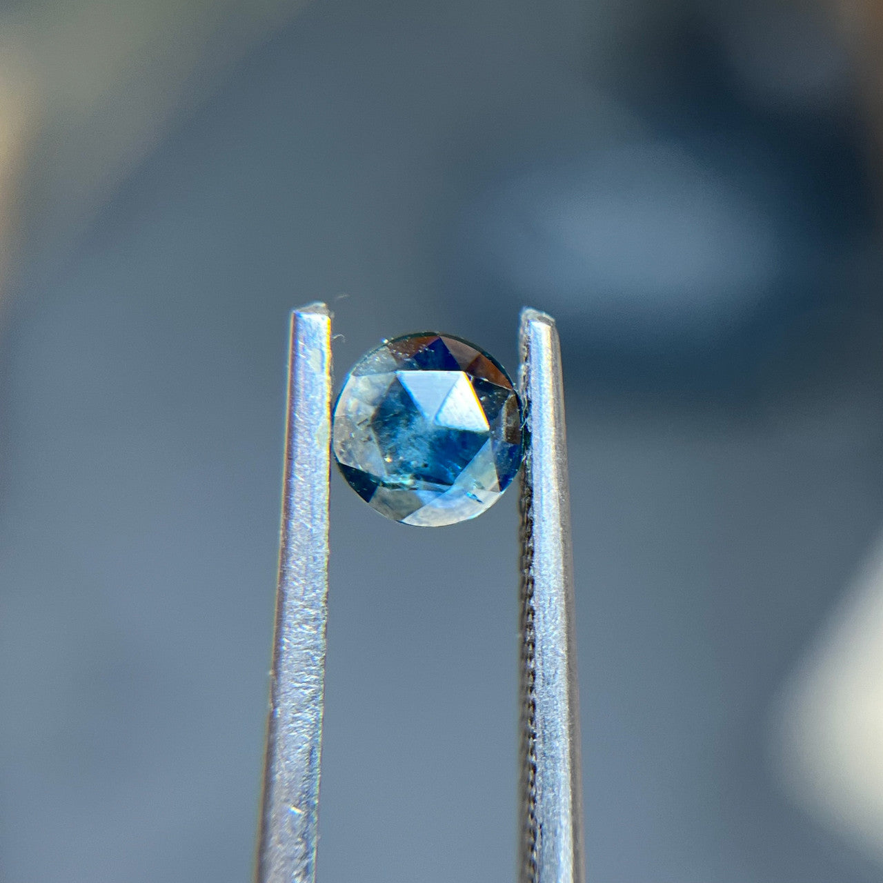 Teal Blue Rose Cut Montana Sapphire
