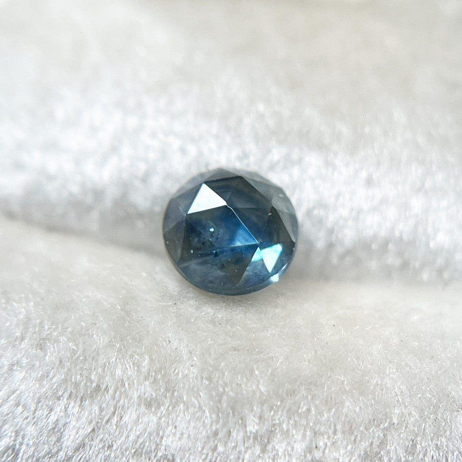 Dark Teal Blue Rose Cut Montana Sapphire