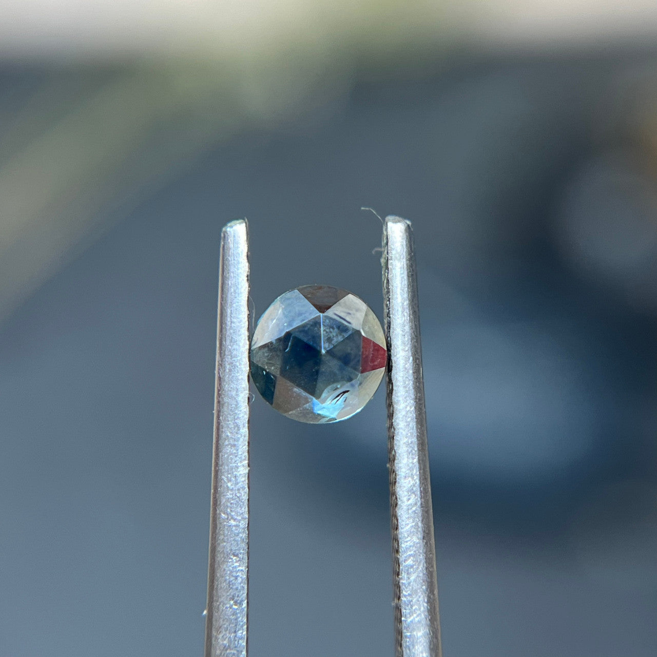 Teal Rose Cut Montana Sapphire