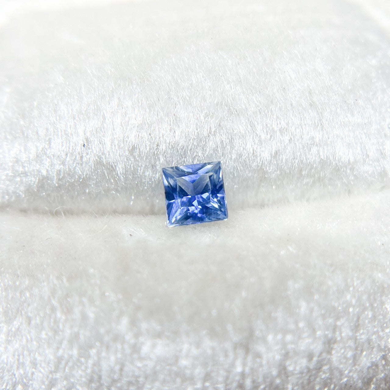 Princess Cut Blue Ceylon Sapphire - 1198