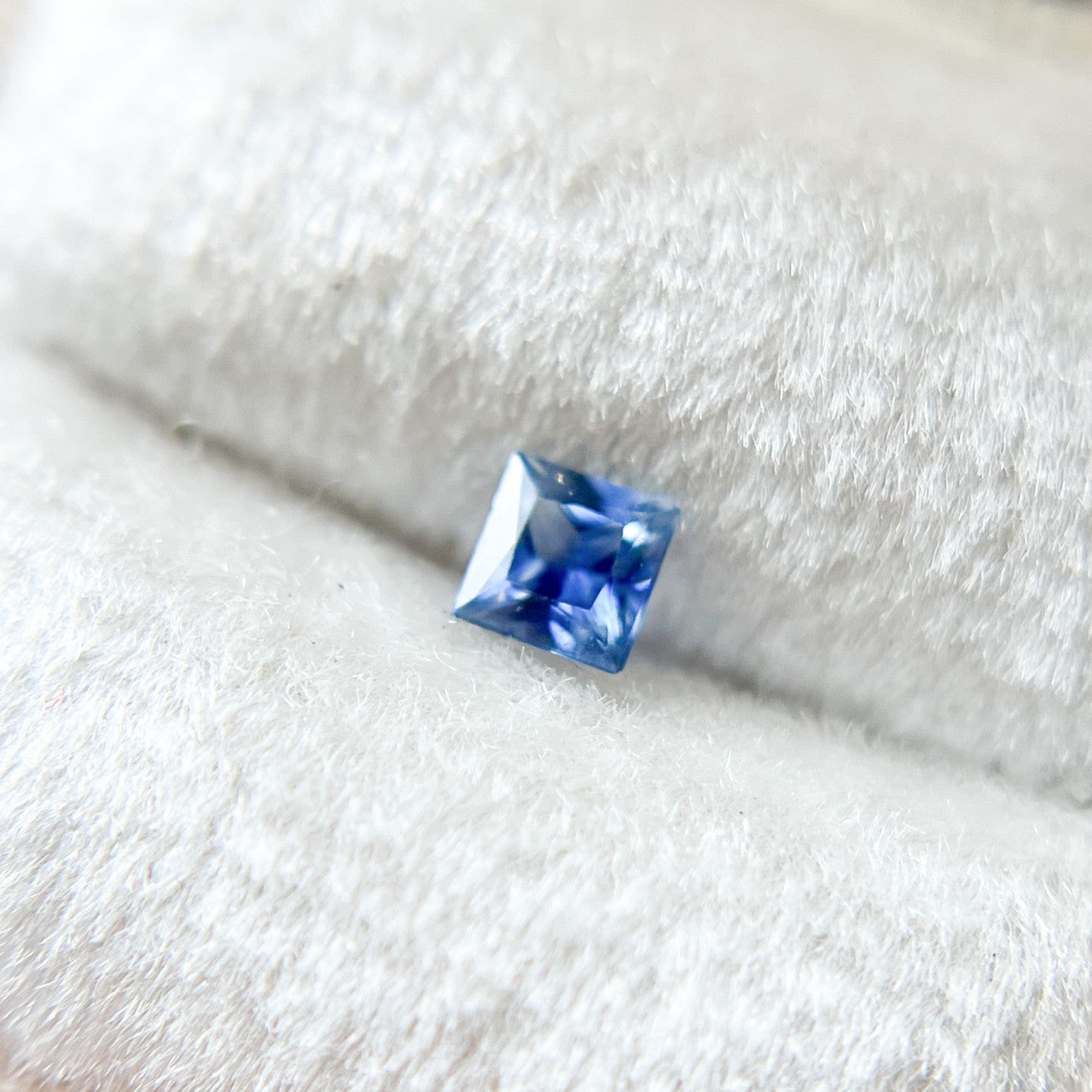 Princess Cut Blue Ceylon Sapphire - 1198