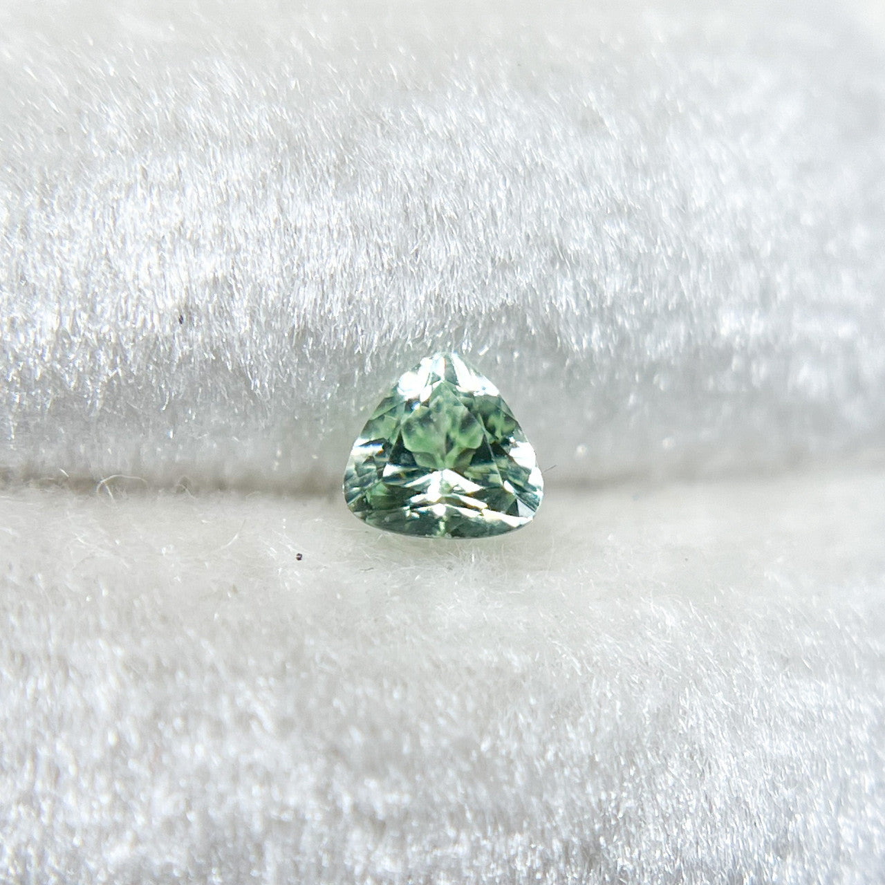 Trillion Cut Mint Green Maine Tourmaline
