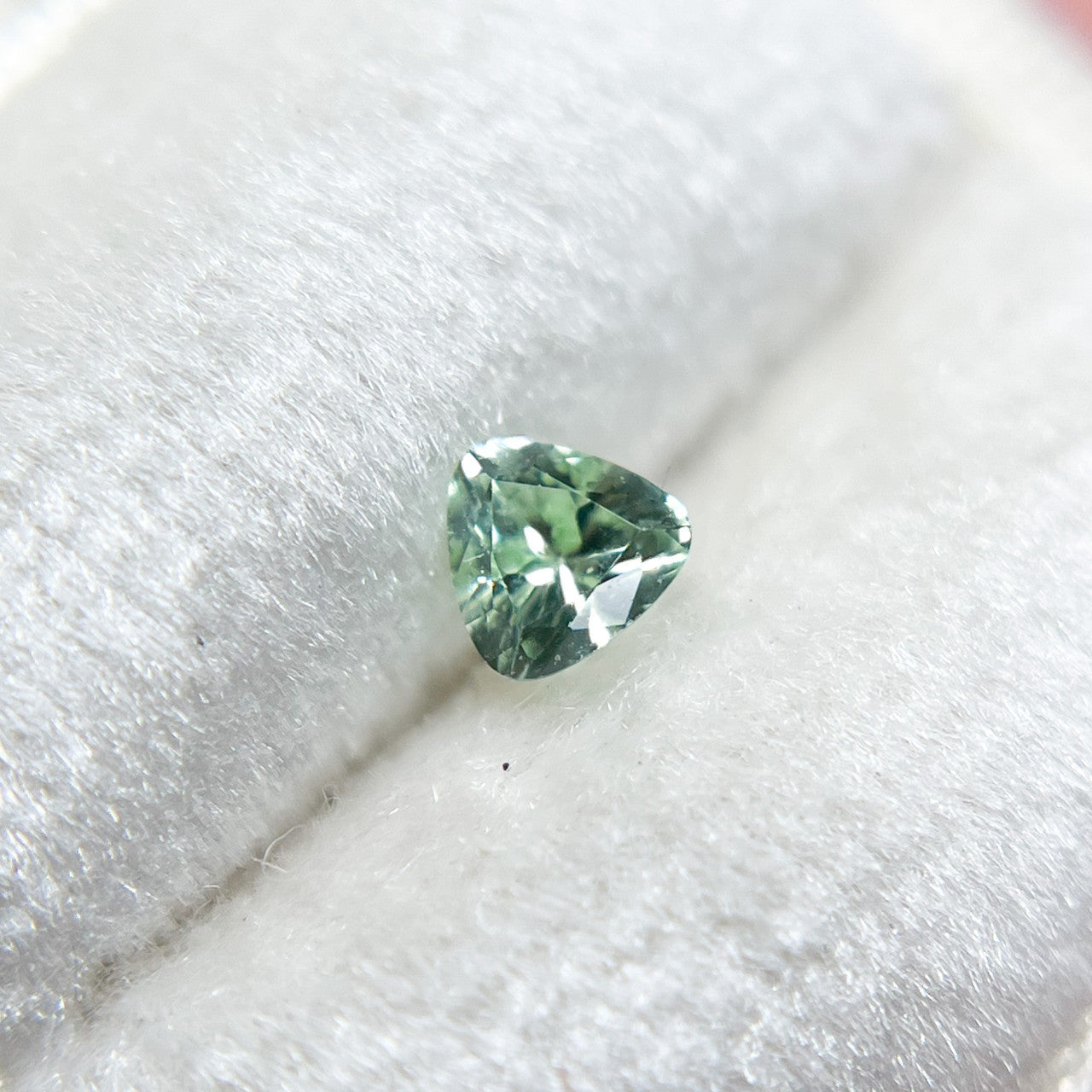 Trillion Cut Mint Green Maine Tourmaline