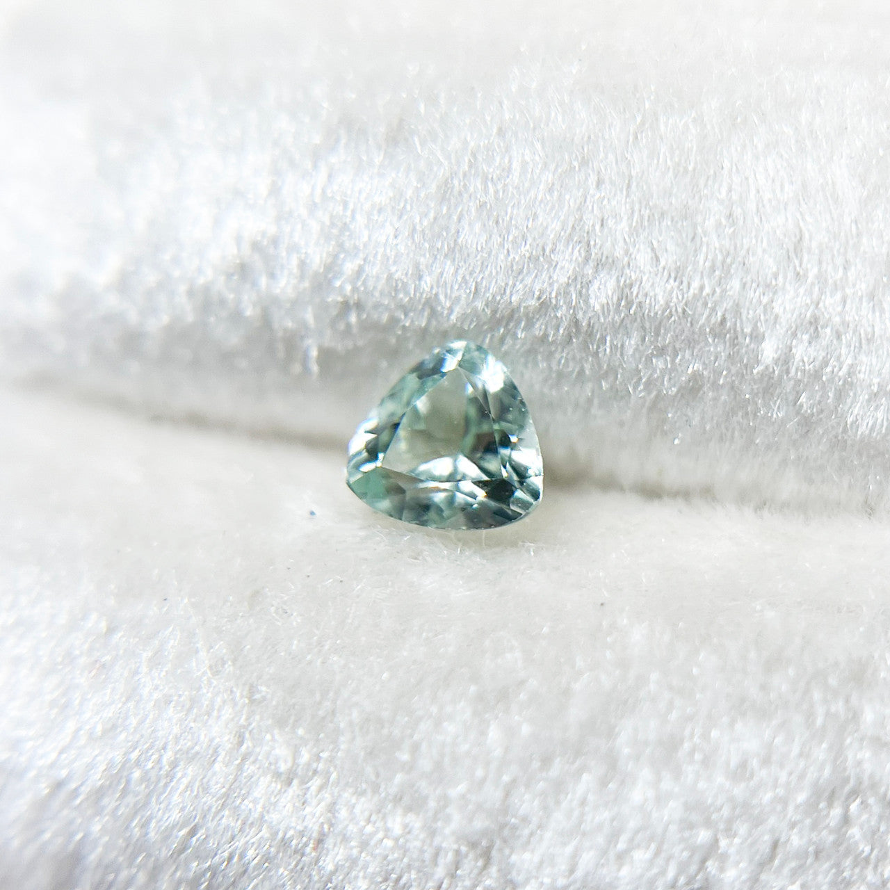 Trillion Cut Soft Green Maine Tourmaline