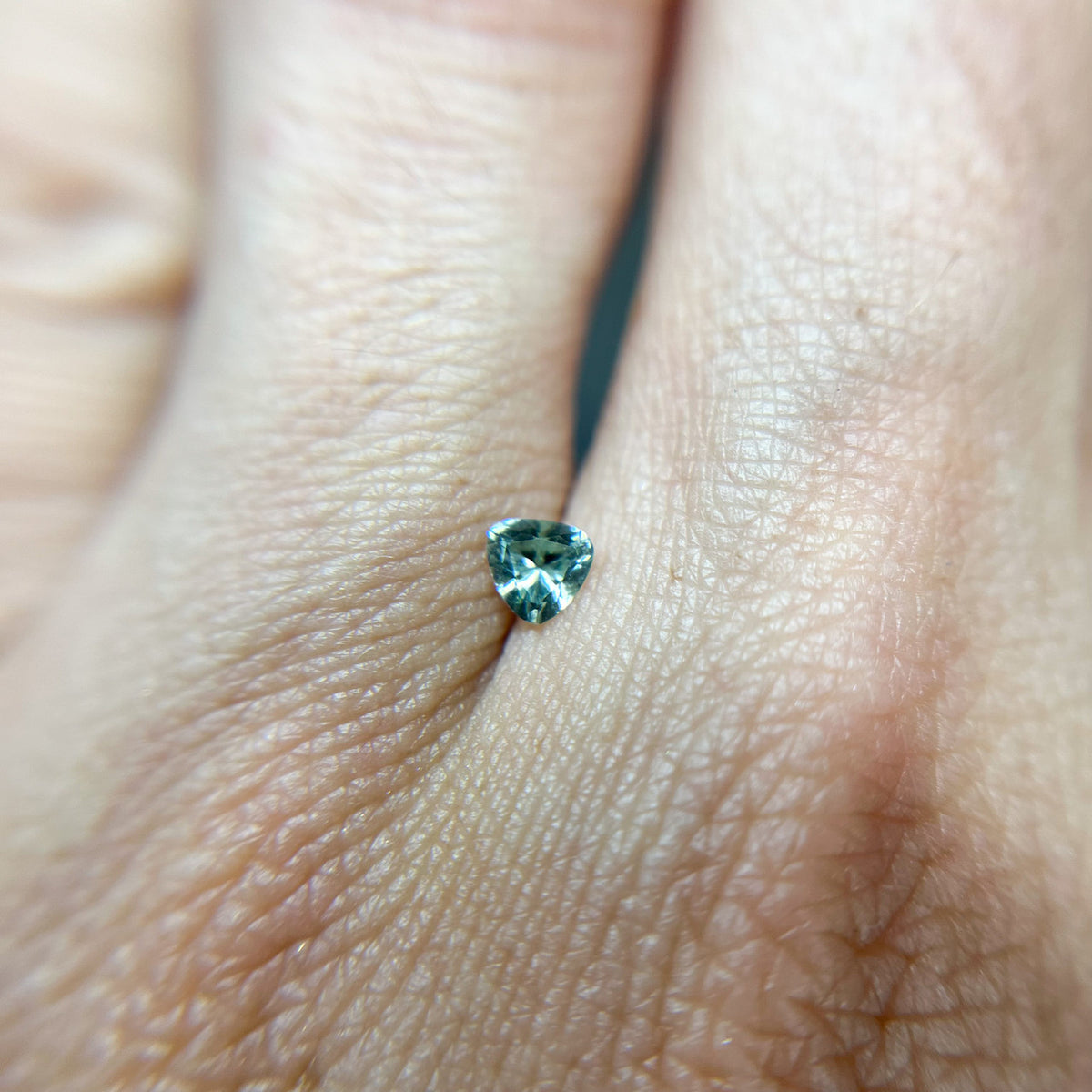Trillion Cut Soft Green Maine Tourmaline