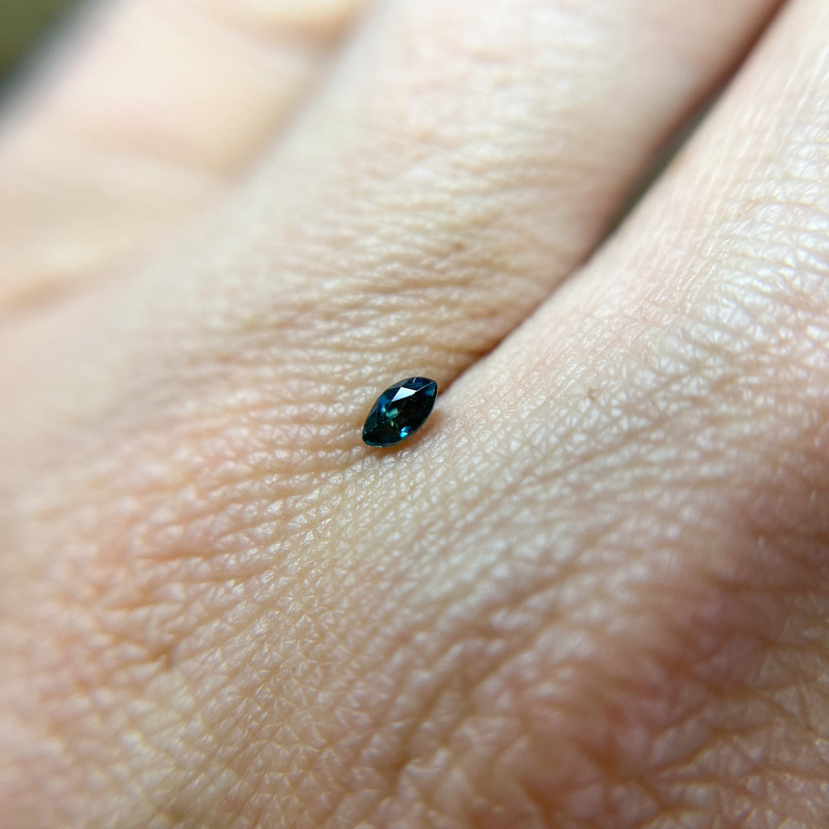 Marquise Cut Teal Sapphire
