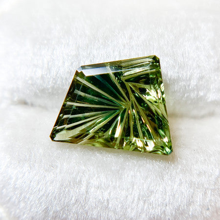 Parti Color Green Teal Sapphire Freeform Dreamscape™ Cut by John Dyer