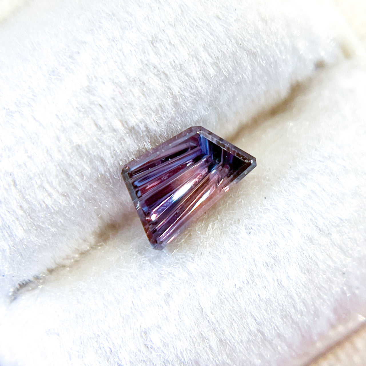 Parti Color Violet Pink Sapphire Freeform  Dreamscape™ Cut by John Dyer