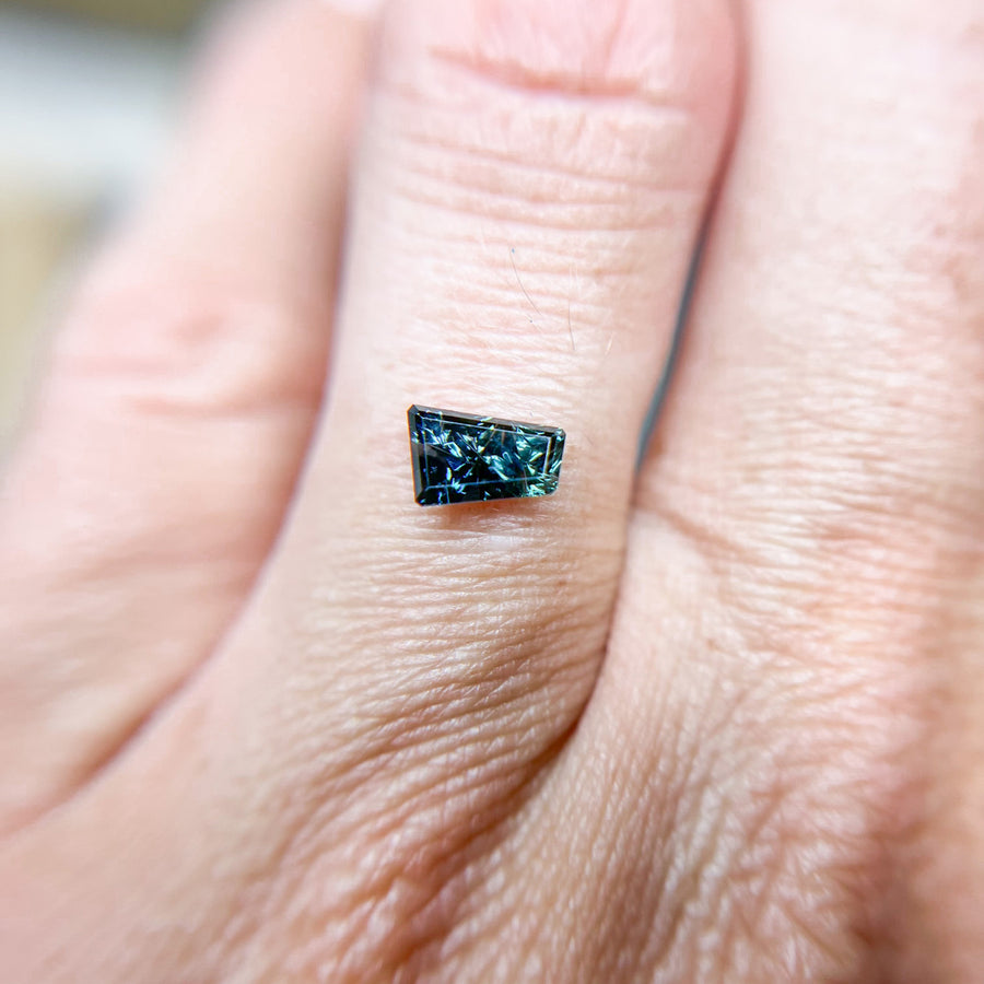 Blue Australian Sapphire Freeform Dreamscape™ Cut by John Dyer