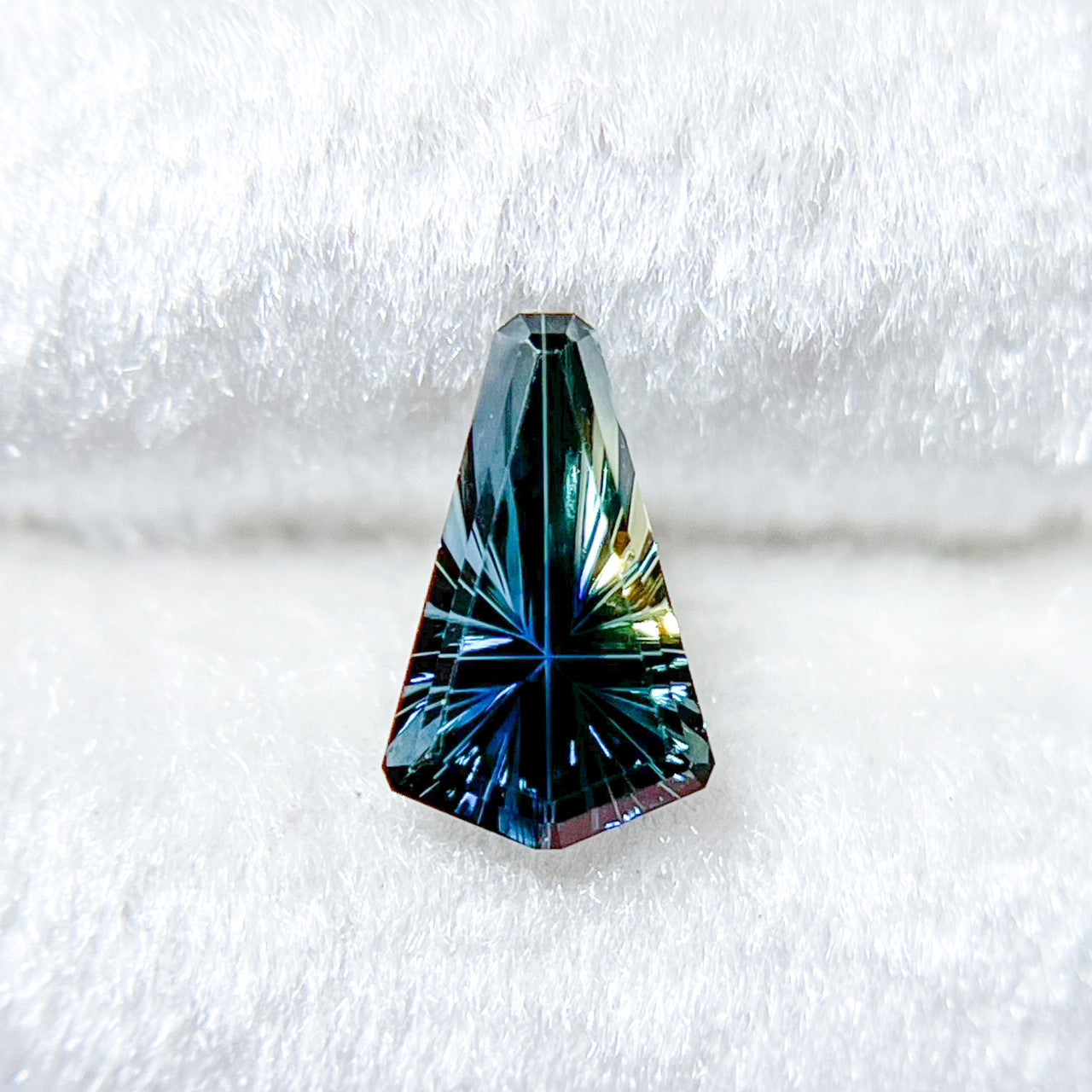 Parti Color Shield Sapphire Starbrite™ Cut by John Dyer