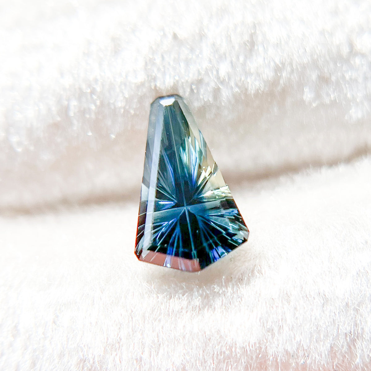 Parti Color Sapphire Starbrite™ Cut by John Dyer