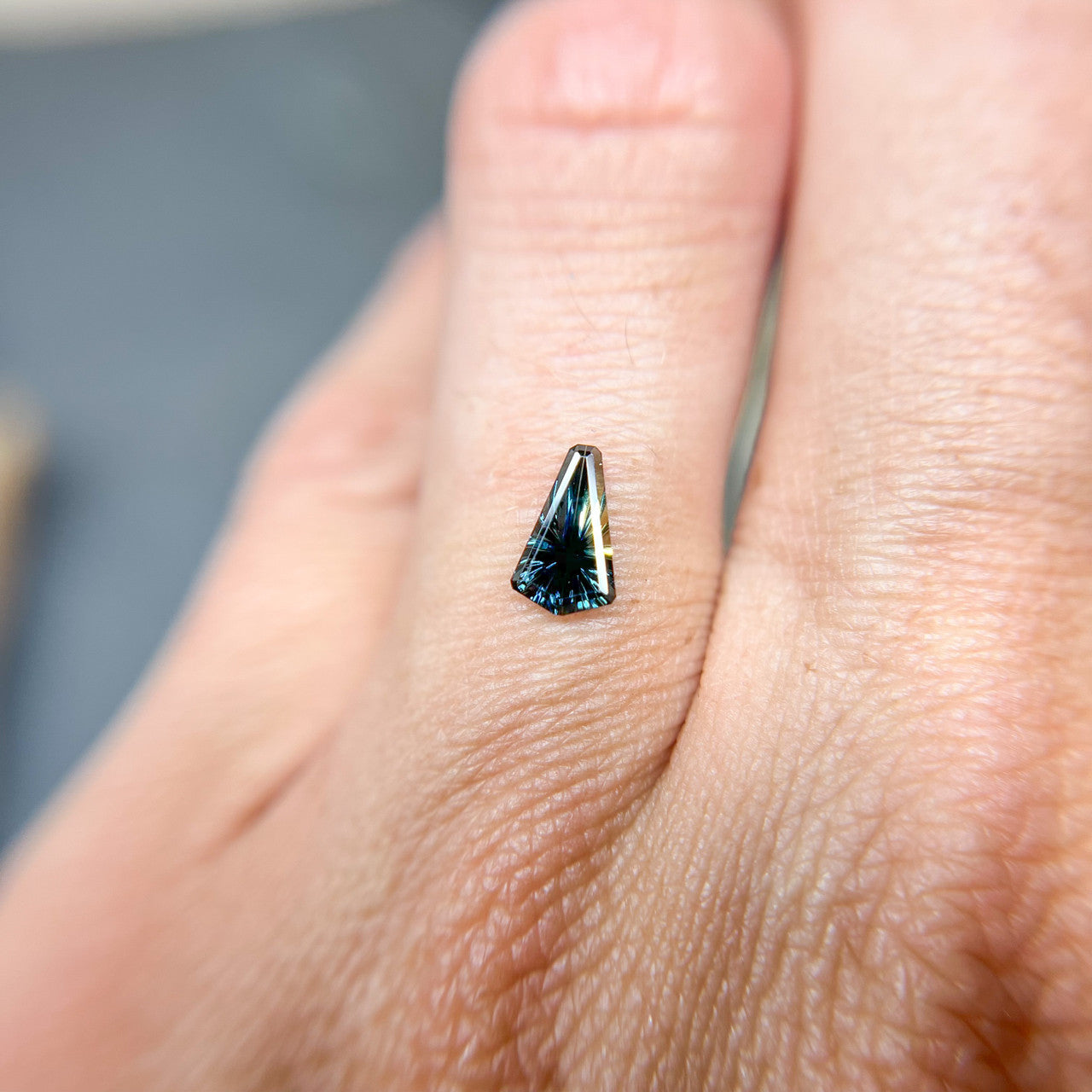 Parti Color Shield Sapphire Starbrite™ Cut by John Dyer