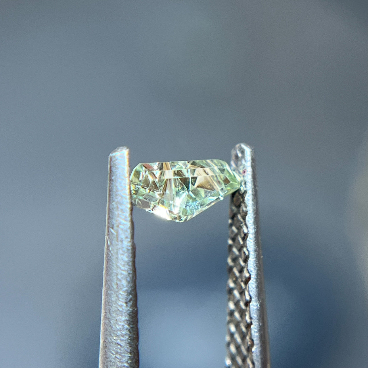 Pale Green Montana Sapphire Freeform Dreamscape™ Cut by John Dyer