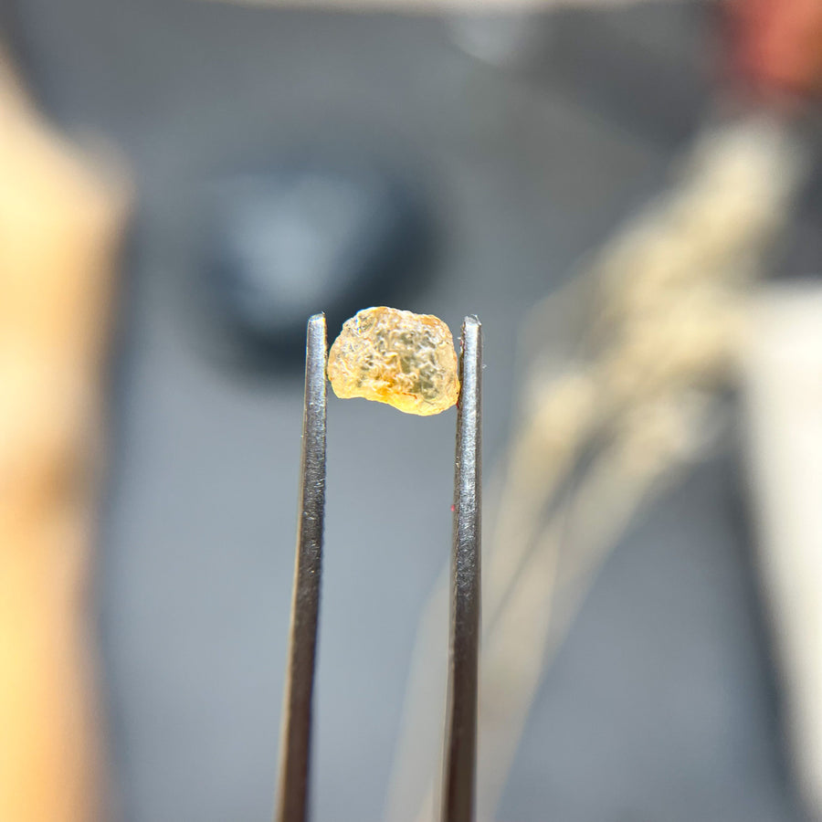 Uncut Yellow Montana Sapphire