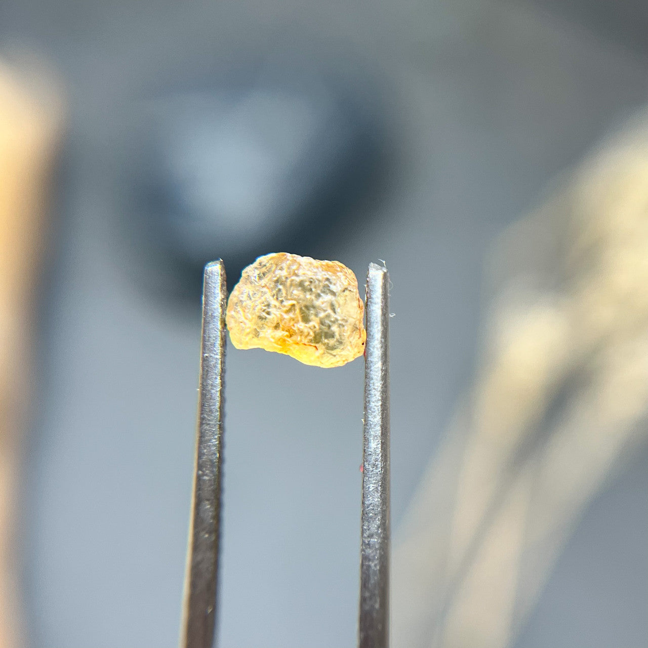 Uncut Yellow Montana Sapphire