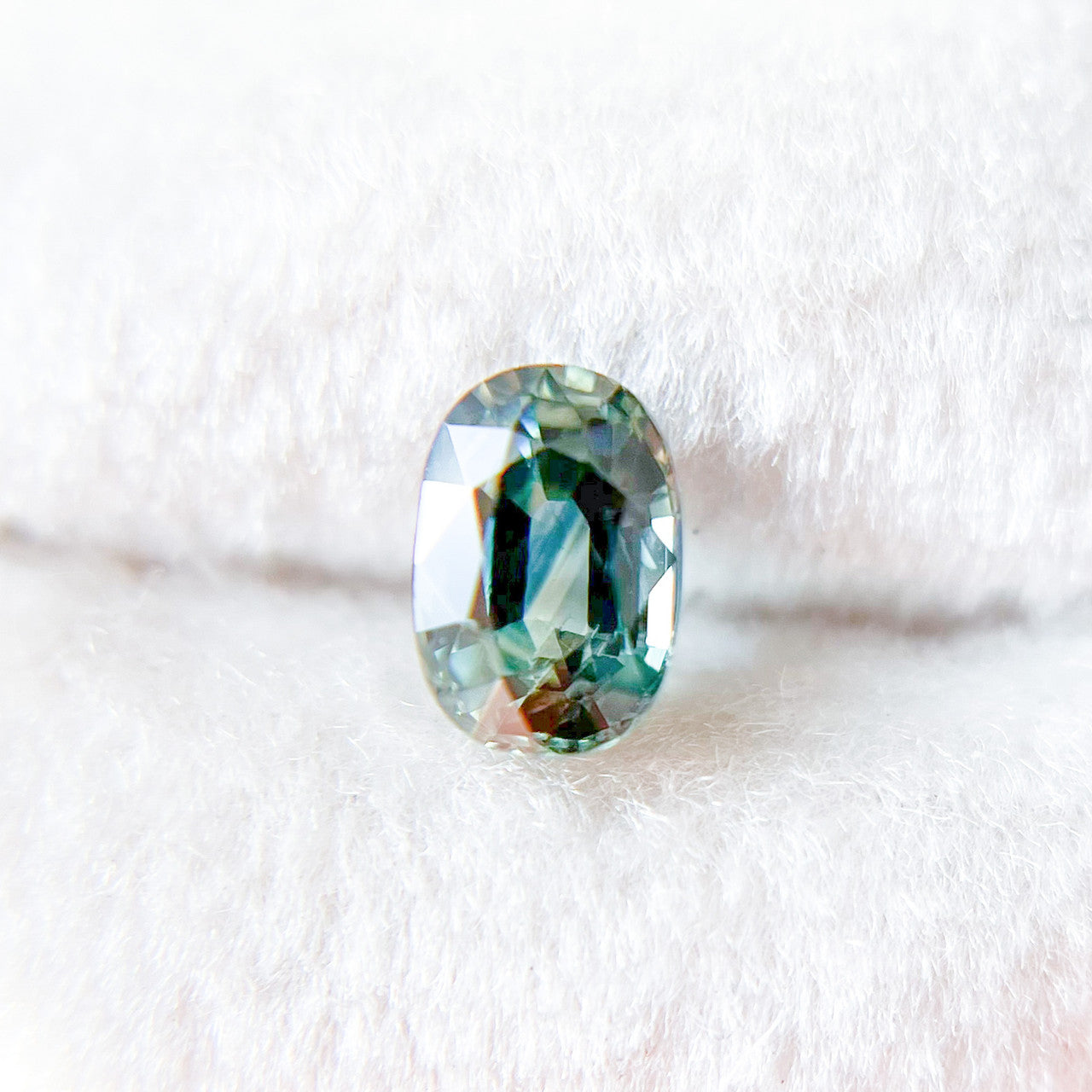 Oval Teal Green Australian Sapphire