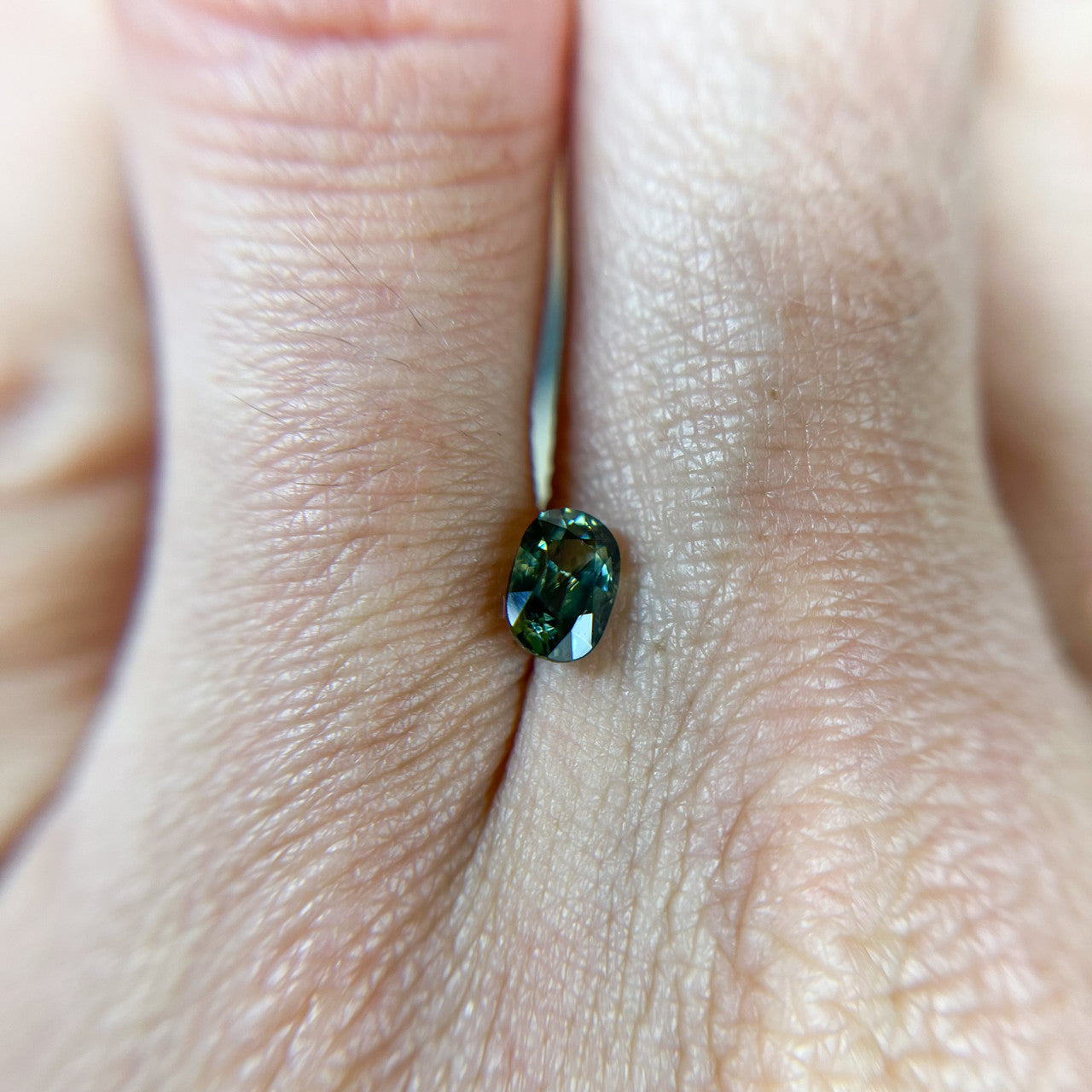 Oval Teal Green Australian Sapphire