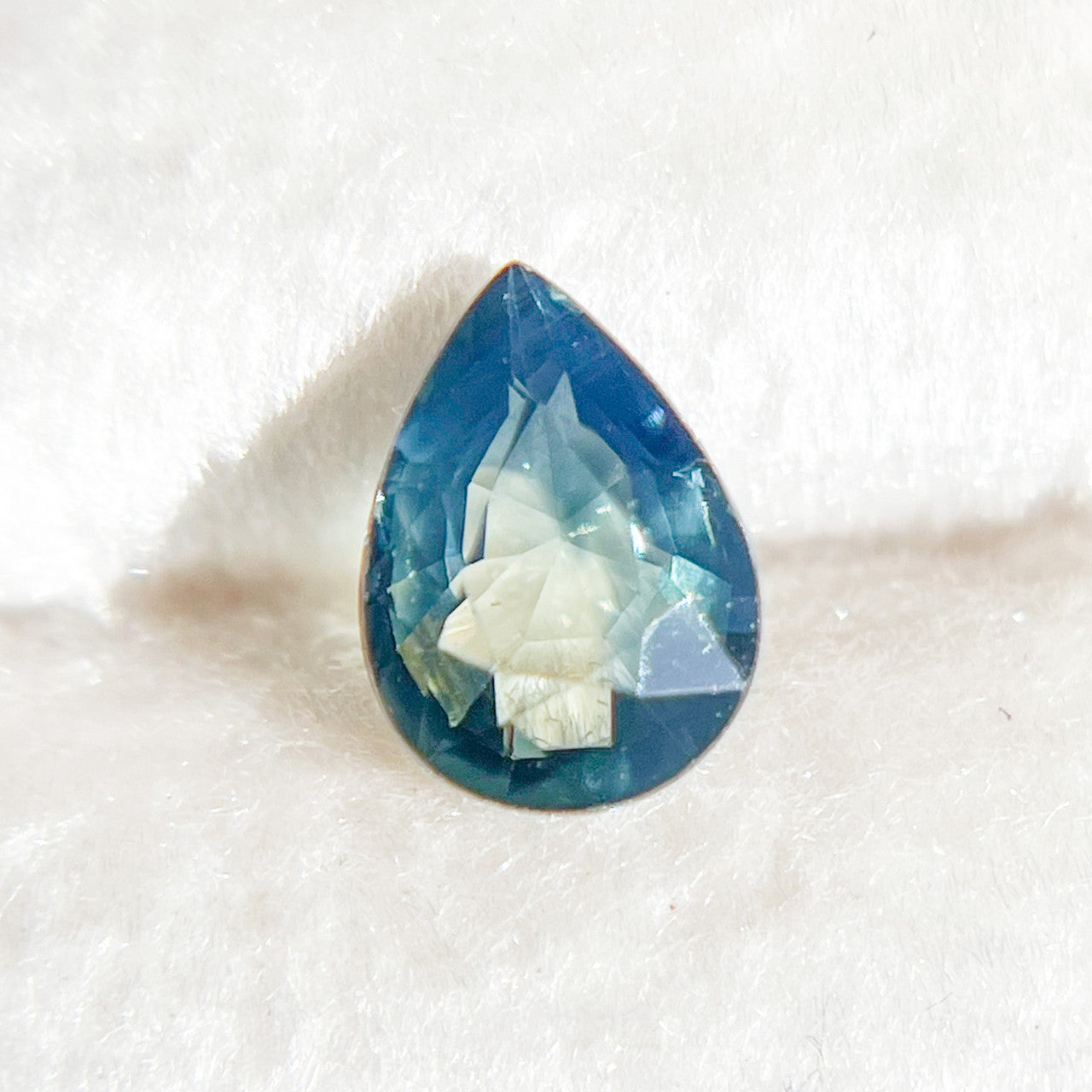 Bright Teal Pear Cut Australian Sapphire