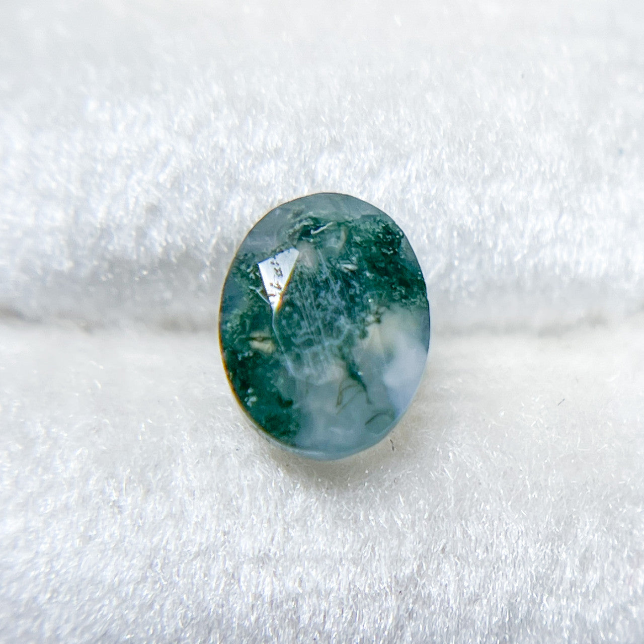 Oval Brilliant Cut Moss Agate - 1256