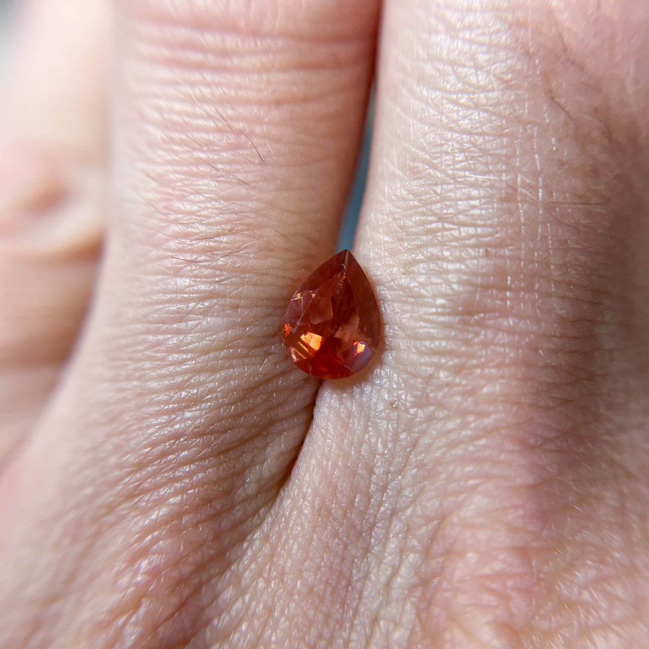 Vibrant Pink Pear Cut Oregon Sunstone