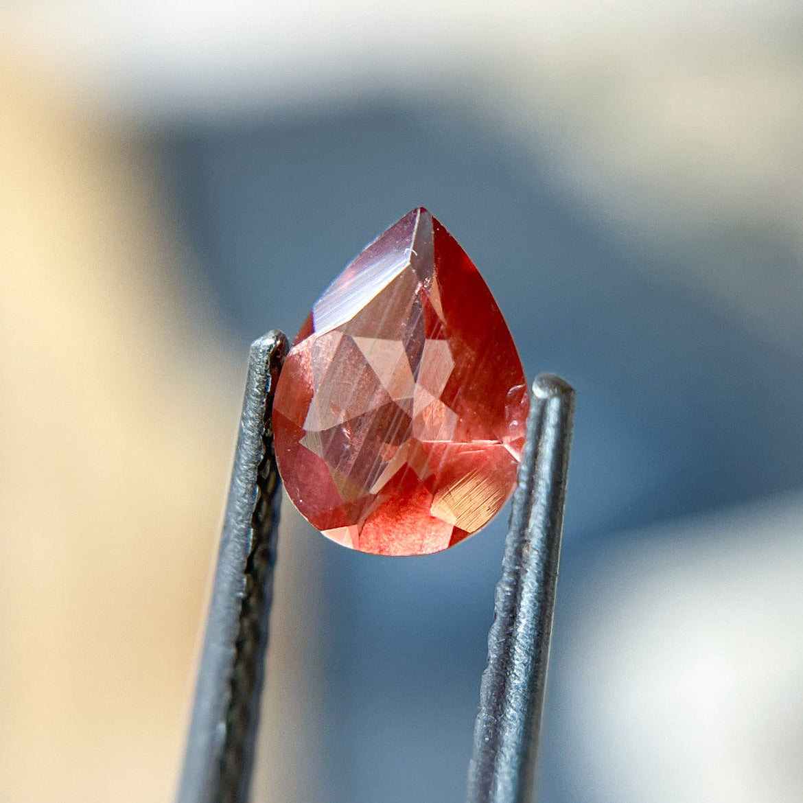 Vibrant Pink Pear Cut Oregon Sunstone