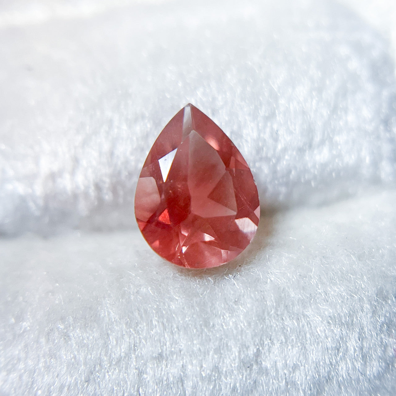 Dark Pink Pear Cut Oregon Sunstone