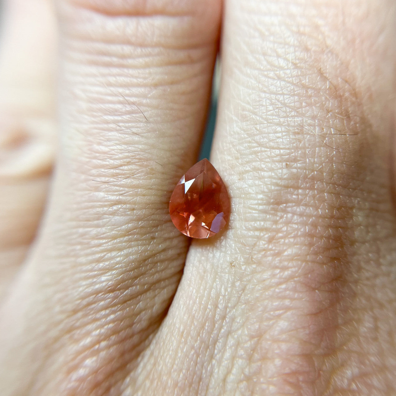 Dark Pink Pear Cut Oregon Sunstone