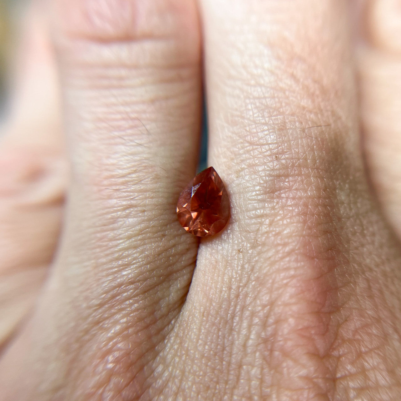 Pink Pear Cut Oregon Sunstone - 1263