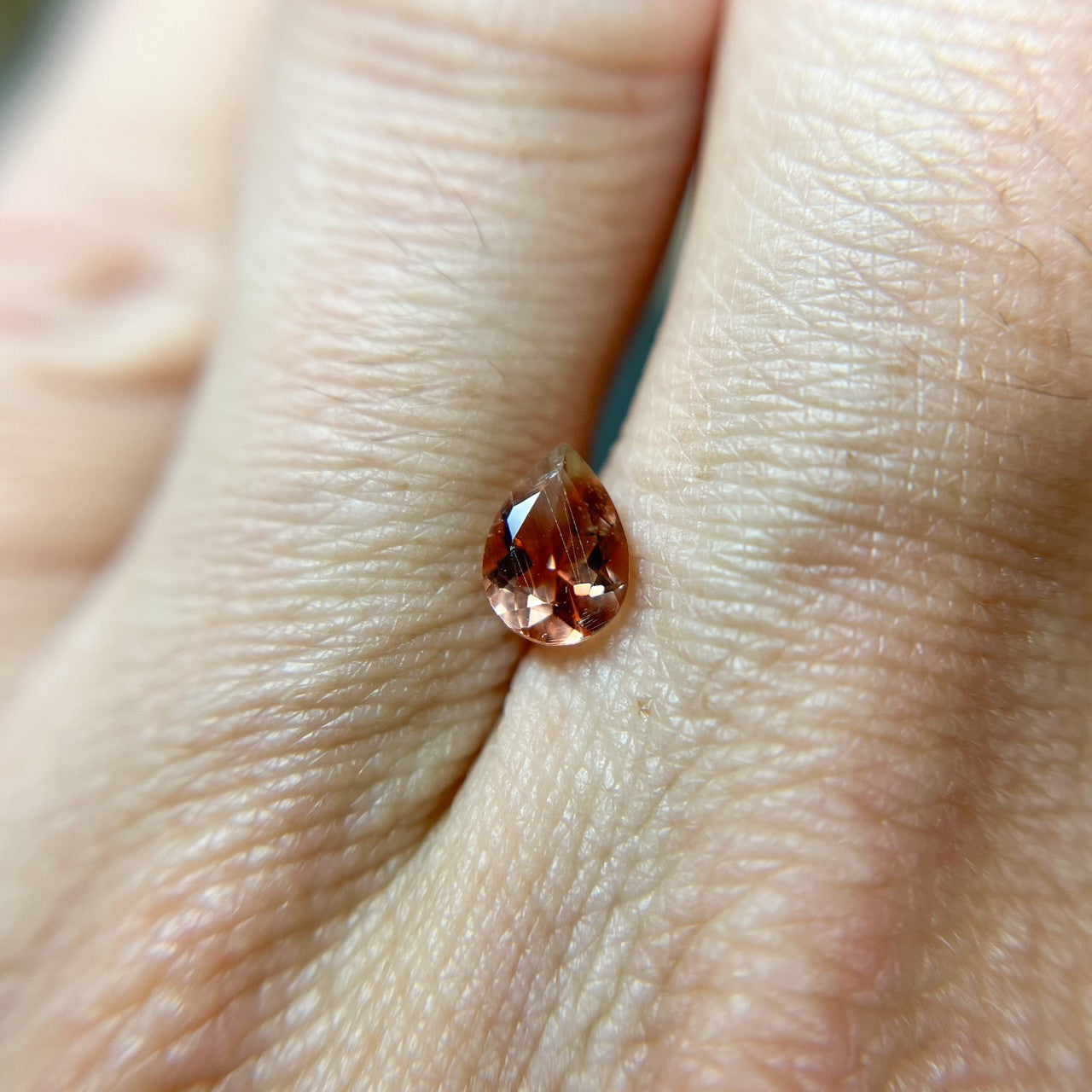 Pink Pear Cut Oregon Sunstone