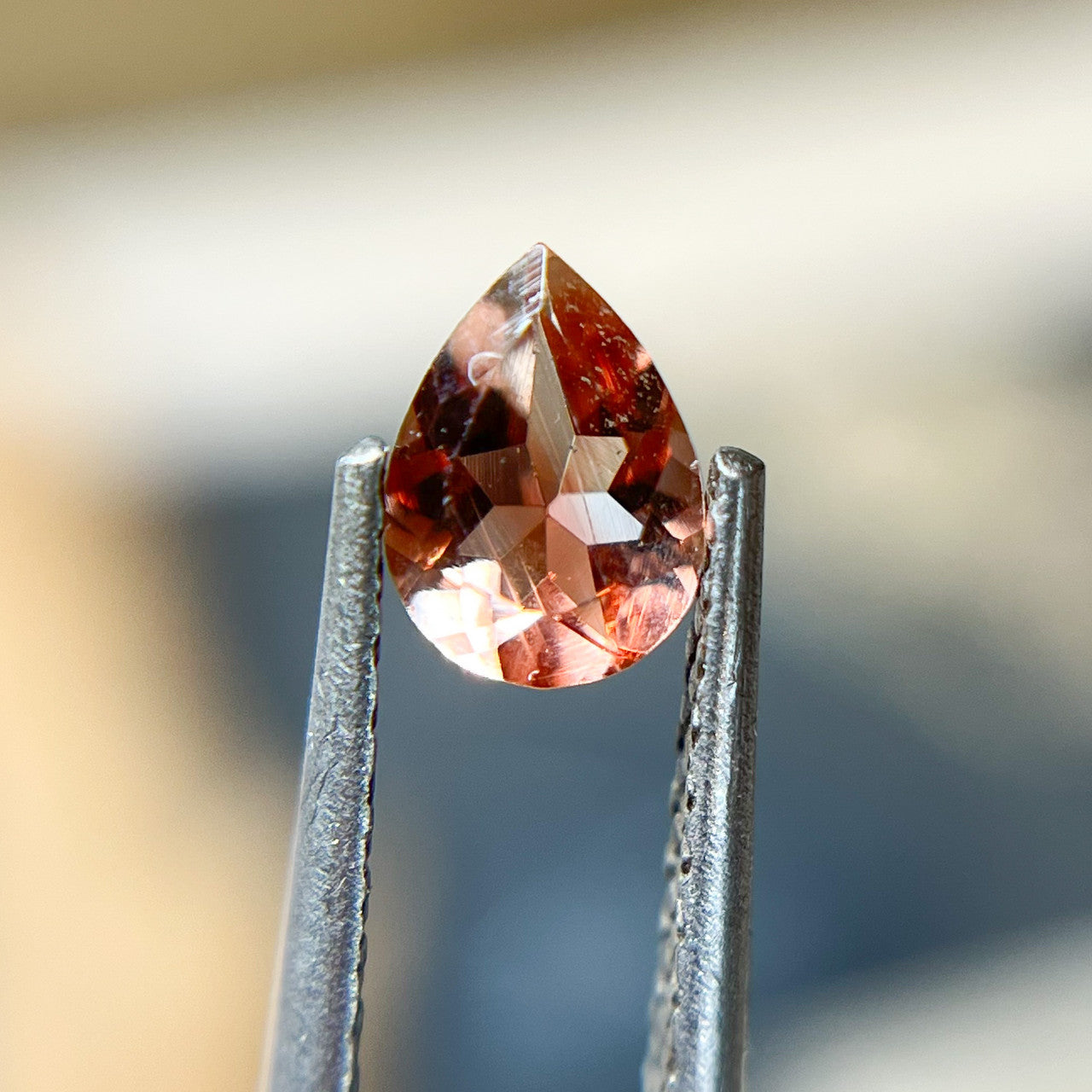 Pink Pear Cut Oregon Sunstone