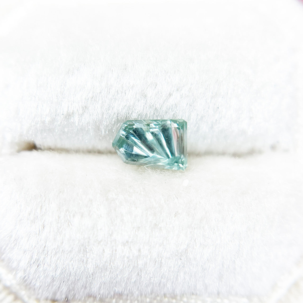 Blue Green Montana Sapphire Freeform Dreamscape™ Cut by John Dyer