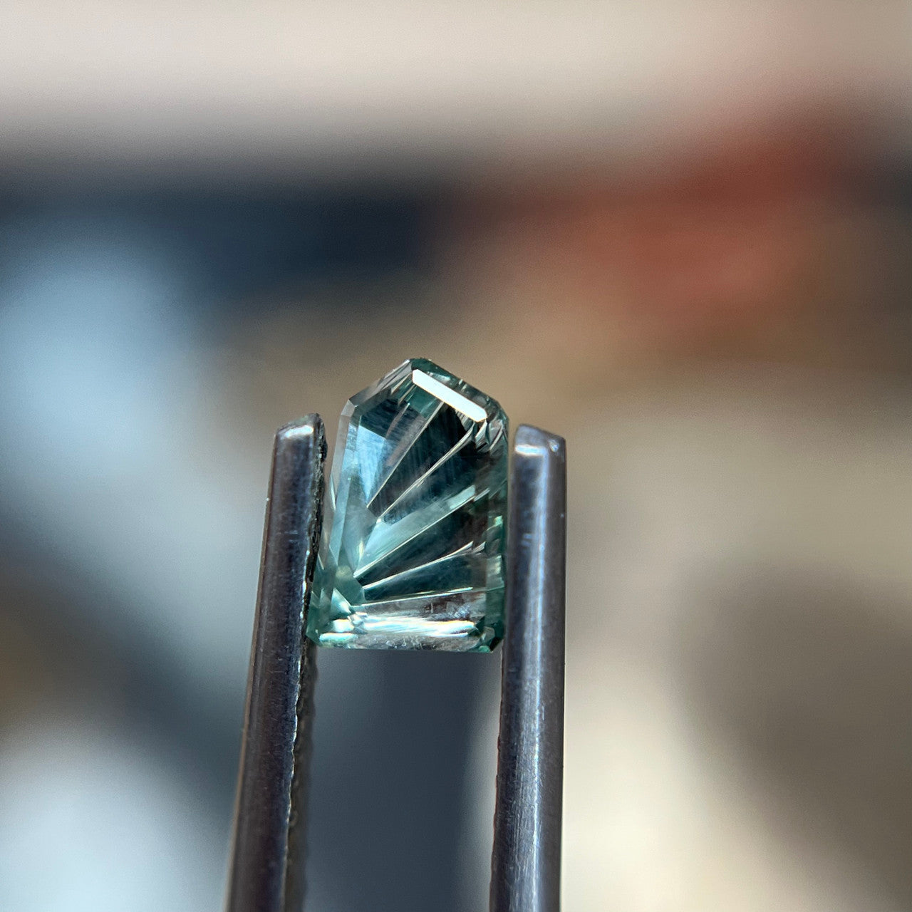 Blue Green Montana Sapphire Freeform Dreamscape™ Cut by John Dyer