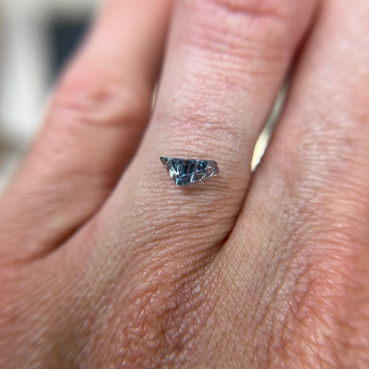 Cornflower Blue Sapphire Freeform Dreamscape™ Cut by John Dyer