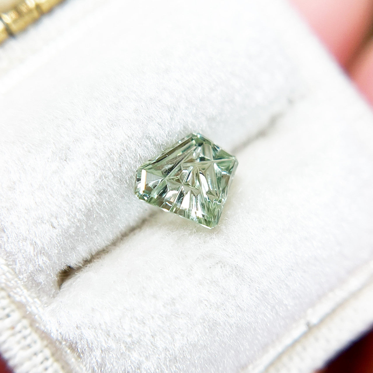 Light Green Montana Sapphire Freeform Dreamscape™ Cut by John Dyer