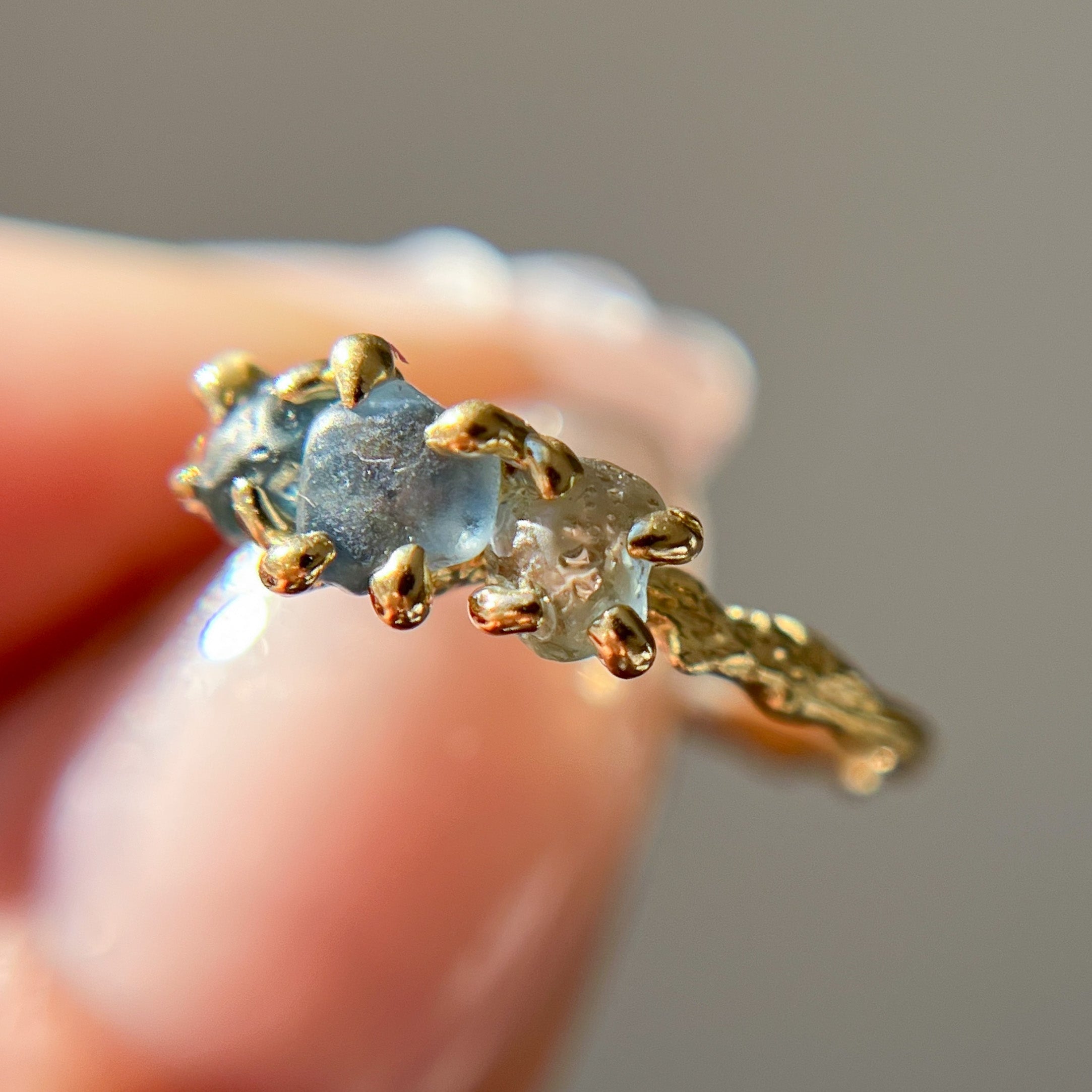 Naples Montana Sapphire Three Stone
