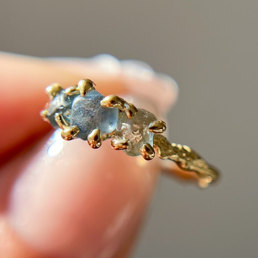 Naples Montana Sapphire Three Stone