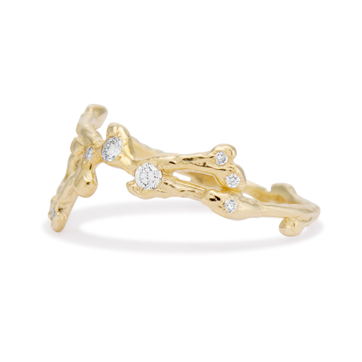 14K Yellow Gold Scorpio Zodiac Starlight Ring