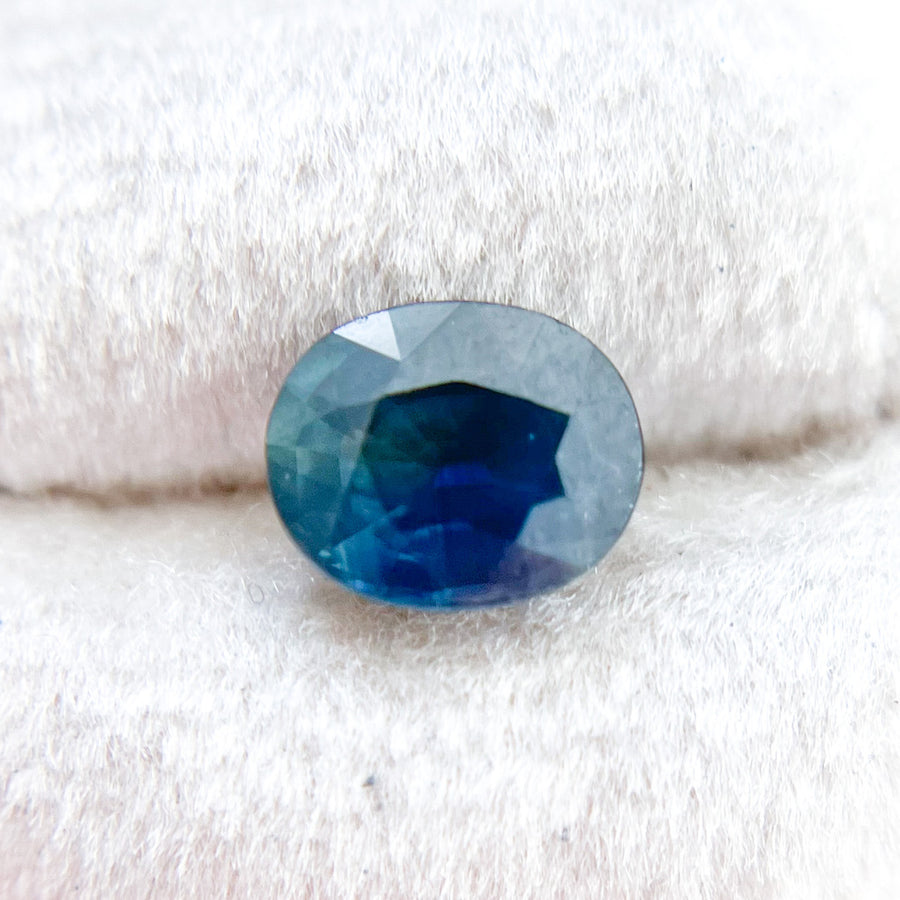 Glowing Blue Oval Cut Montana Sapphire