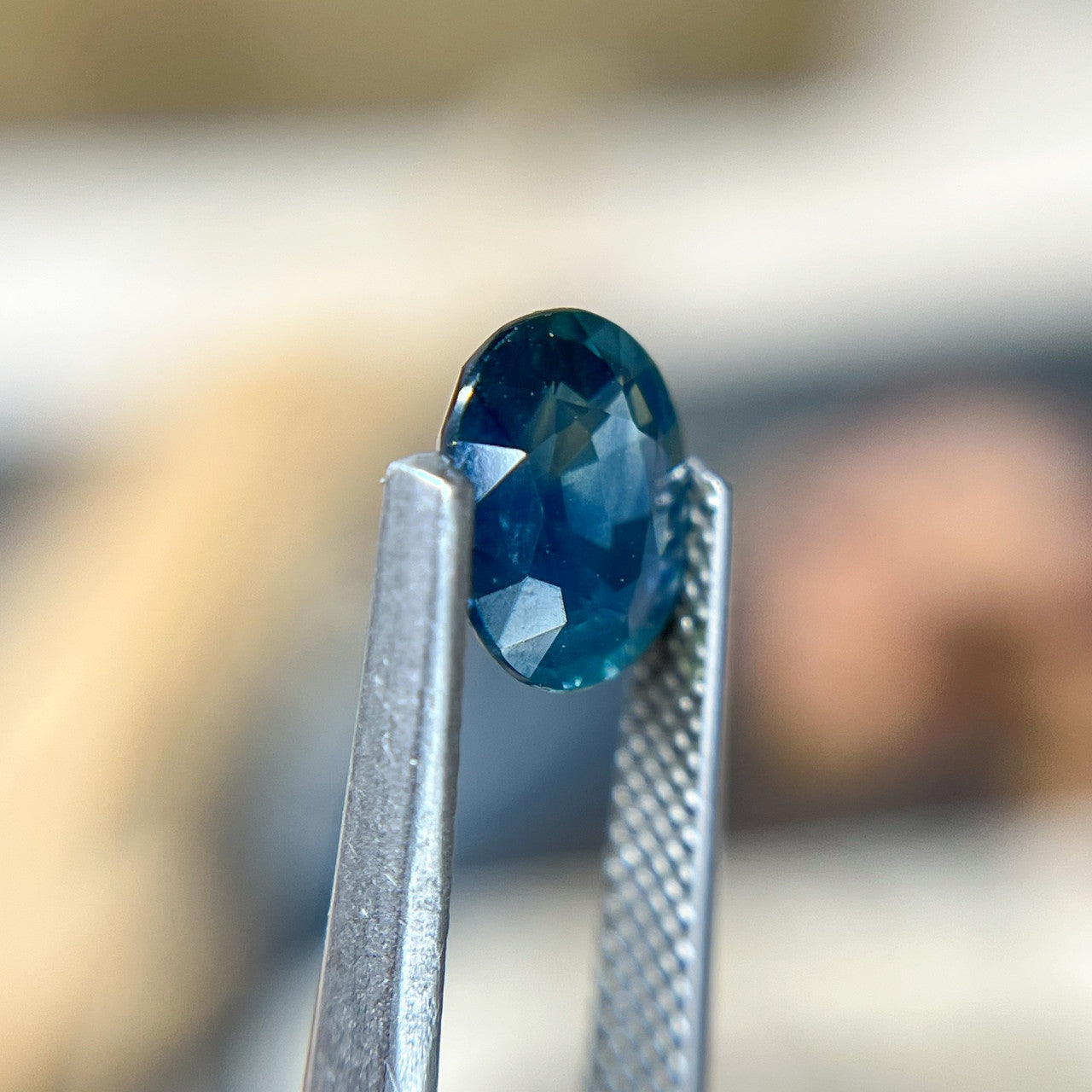 Glowing Blue Oval Cut Montana Sapphire