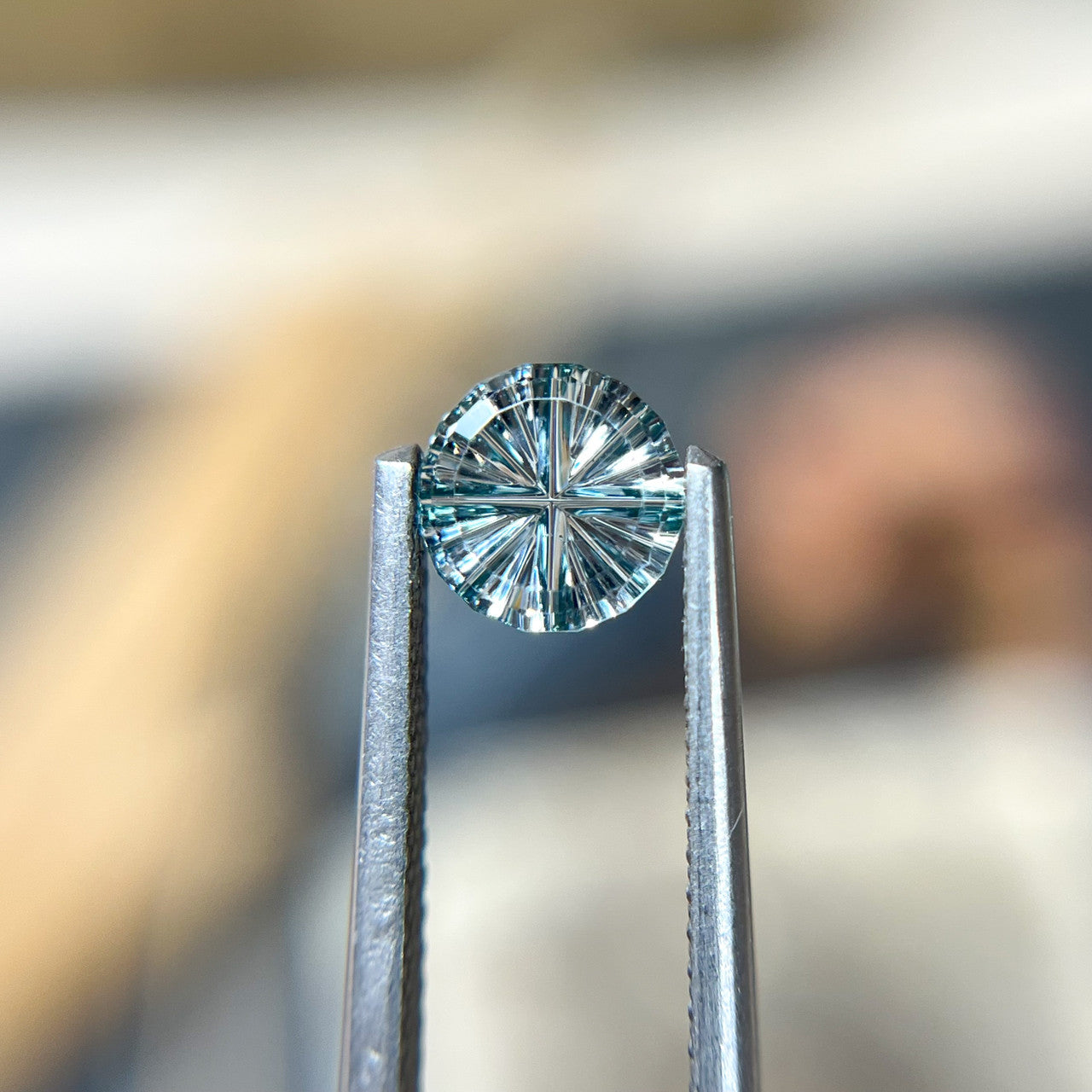 Sky Blue Montana Sapphire StarBrite™ Cut by John Dyer