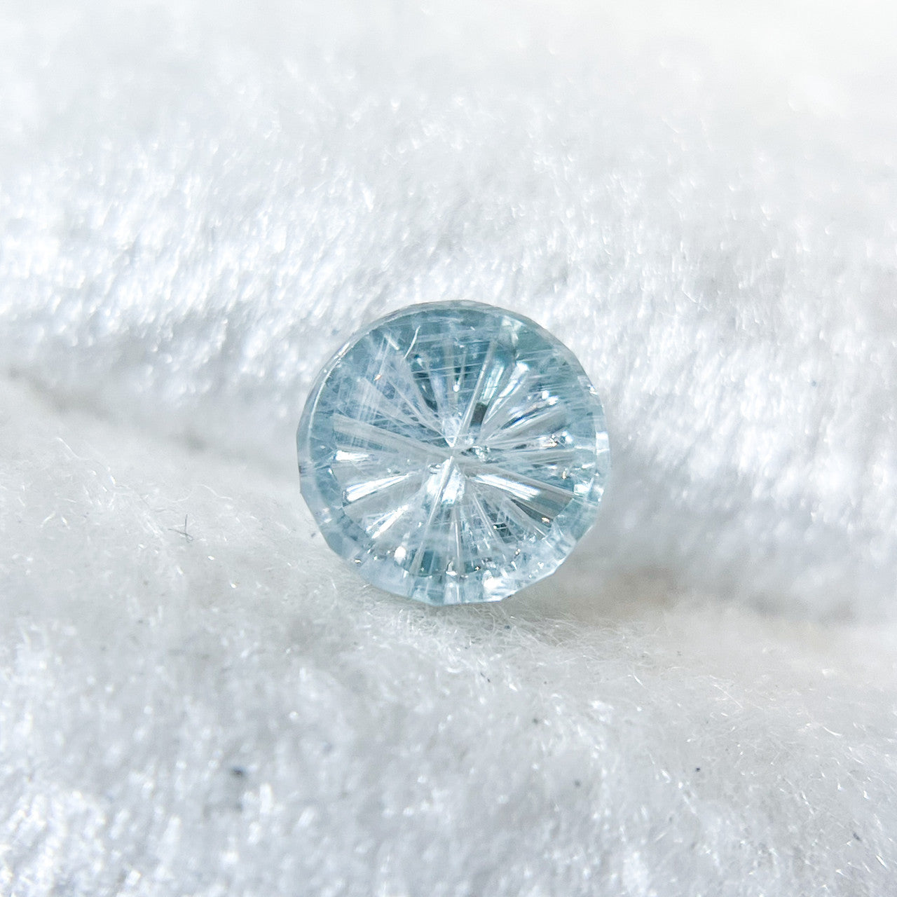 Pale Blue Sapphire StarBrite™ Cut by  John Dyer