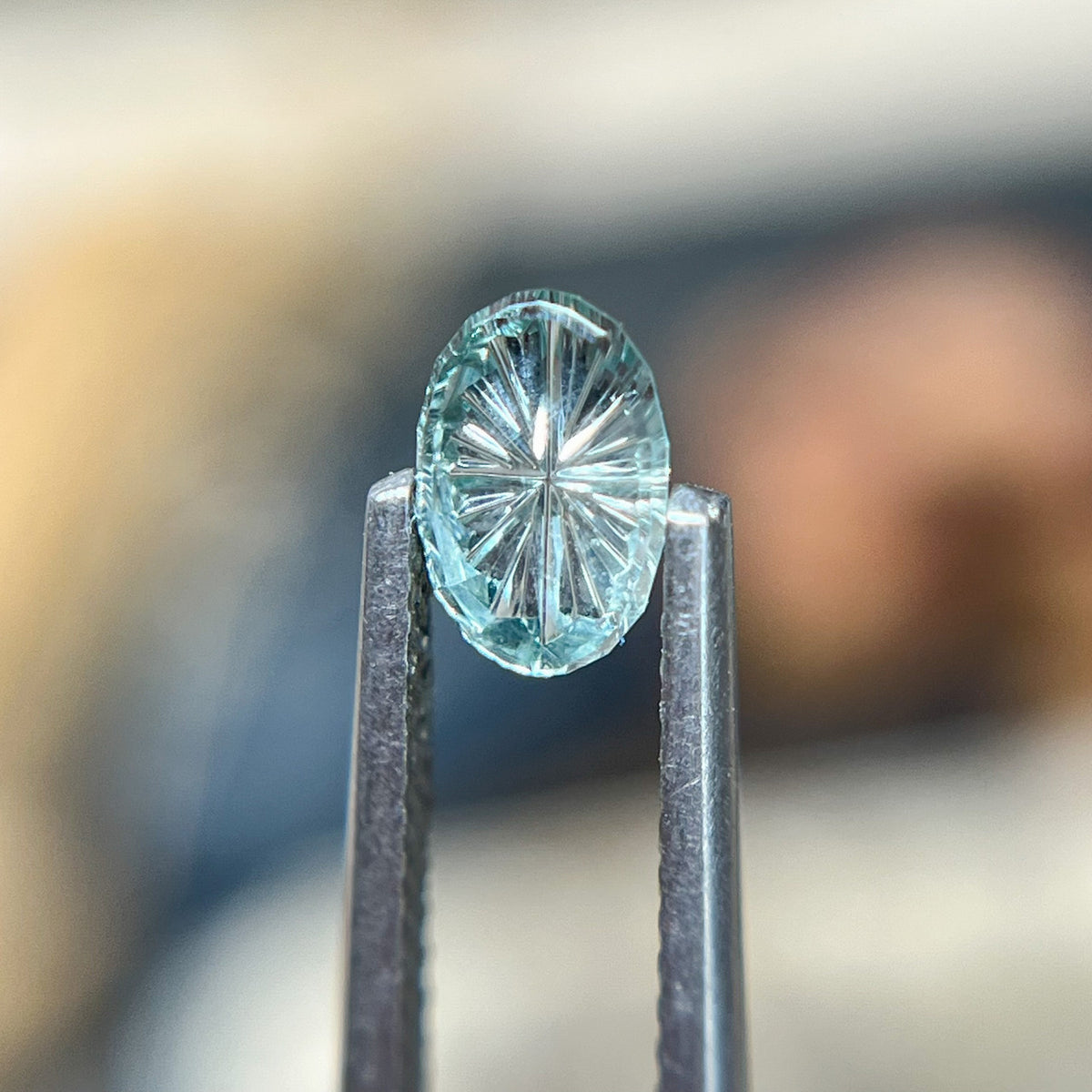 Blue Oval Montana Sapphire Starbrite™ Cut by  John Dyer